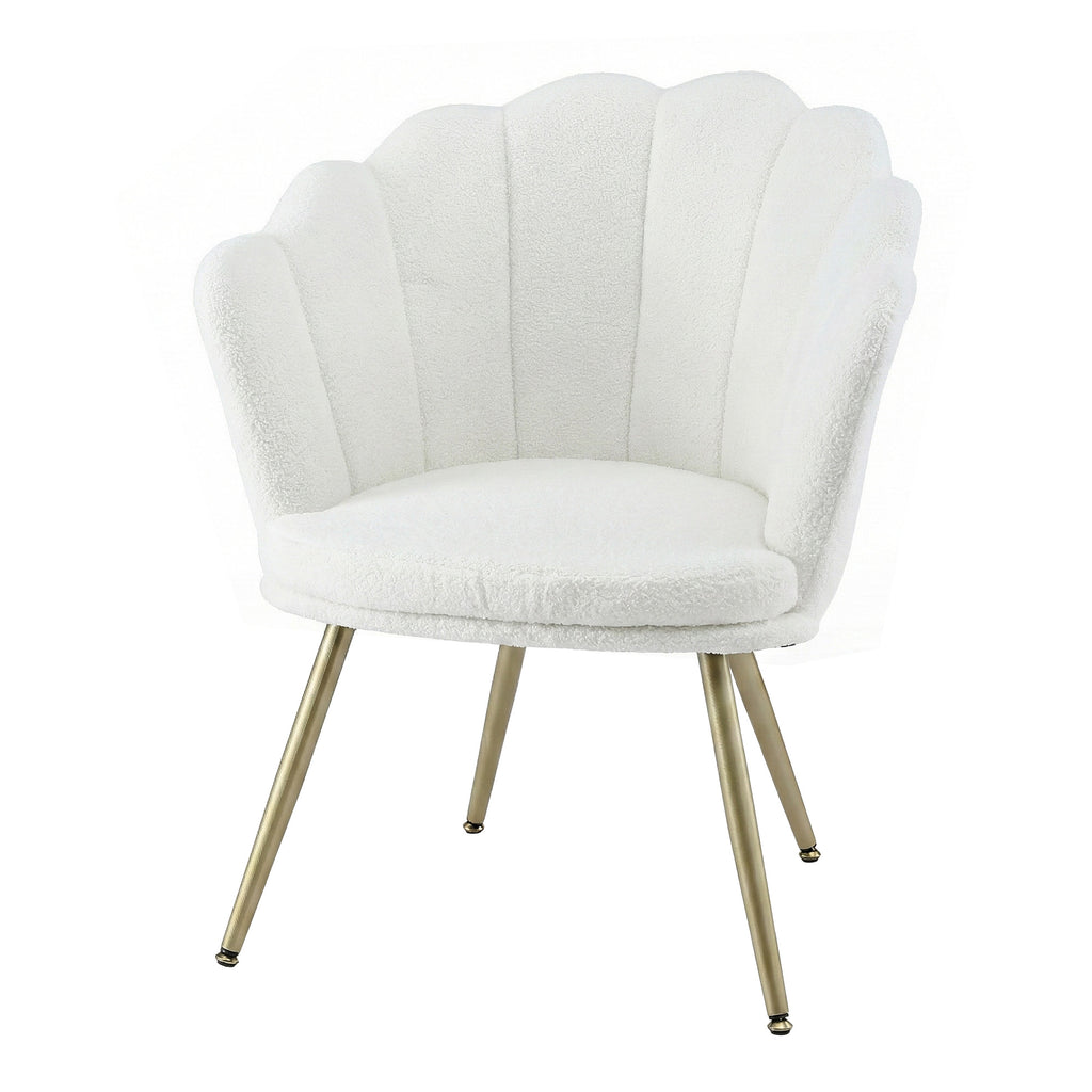 Artiss Armchair Teddy Fleece White Callista