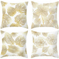 Pillowcase 45X 45Cm, Modern Sofa Cushion Cover Beautiful Car Sofa Cushion Covers Home Decor Protectors (Golden