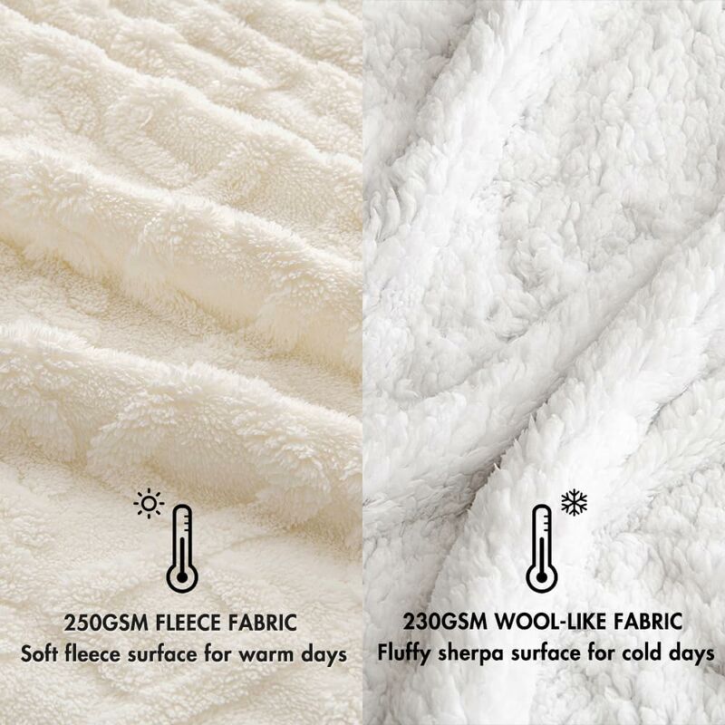 Blanket 100X150Cm Sherpa Fleece Blanket In Soft And Plush Wool With Heating Pile To Help You Sleep Better For Baby Bed