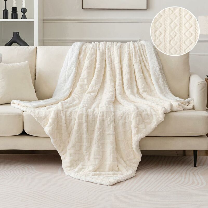Blanket 100X150Cm Sherpa Fleece Blanket In Soft And Plush Wool With Heating Pile To Help You Sleep Better For Baby Bed
