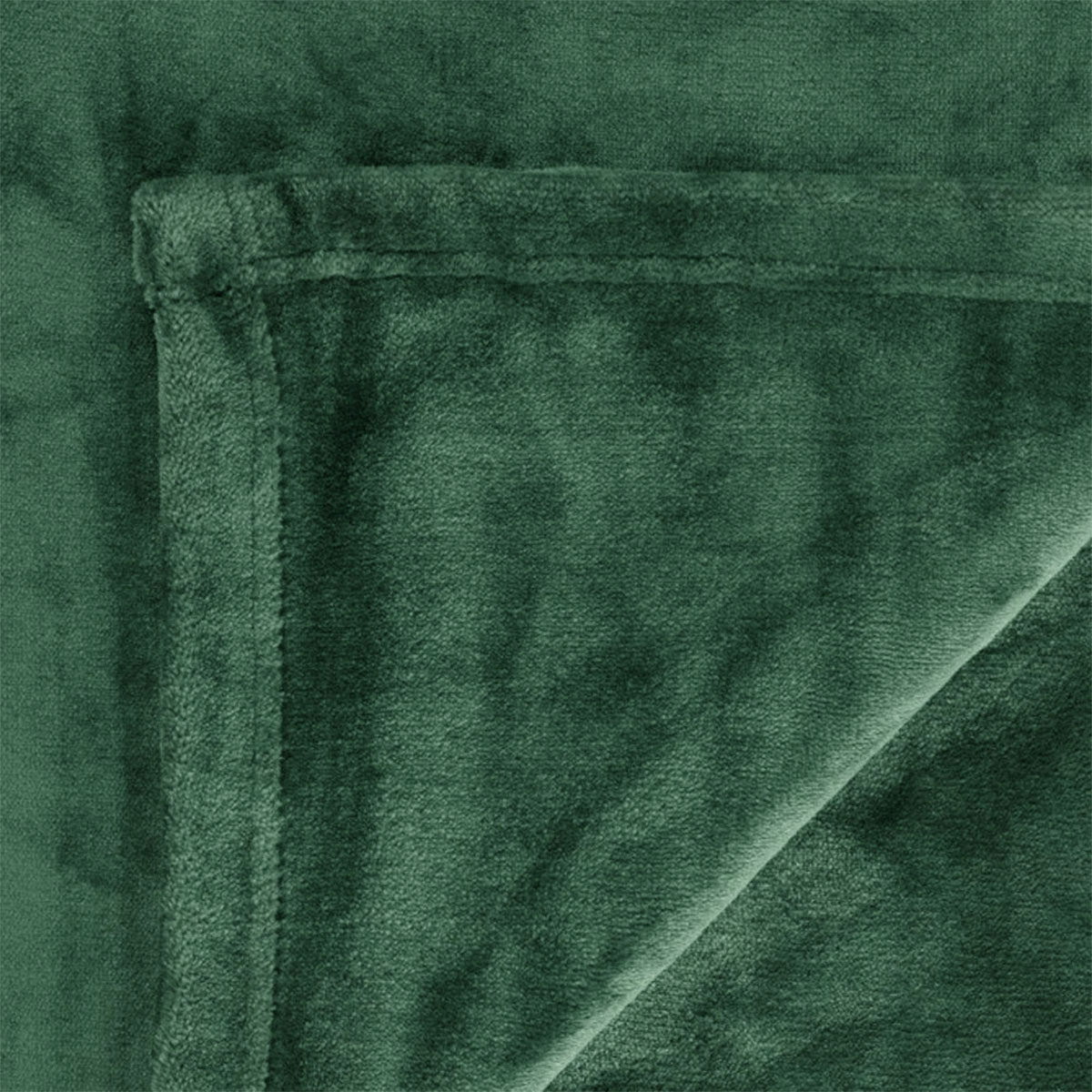 In 2 Linen 350GSM Plush Ultra Soft Velvet Touch Blanket Forest Double/Queen