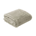 In 2 Linen 350GSM Plush Ultra Soft Velvet Touch Blanket Taupe Double/Queen