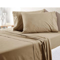 300TC Pure Cotton Sheet Set Queen Latte