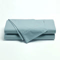 Bianca Heston Cotton Percale Sheet Set Steel Blue Queen