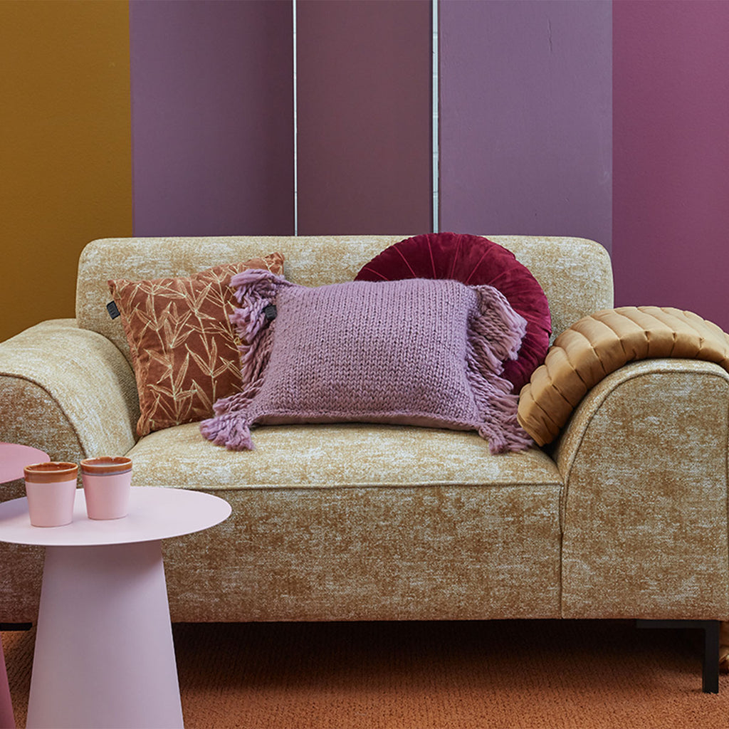 KAAT Amsterdam Jonine Lilac Square Filled Cushion 45cm x 45cm