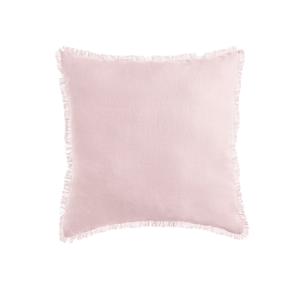 Vintage Design Homewares Blush French Linen Filled Cushion Square - 55cm x 55cm